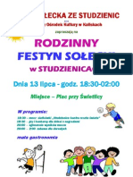 Plakat Studzienice 2013.A3