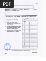 MATEMATIK TAMBAHAN Kertas 1