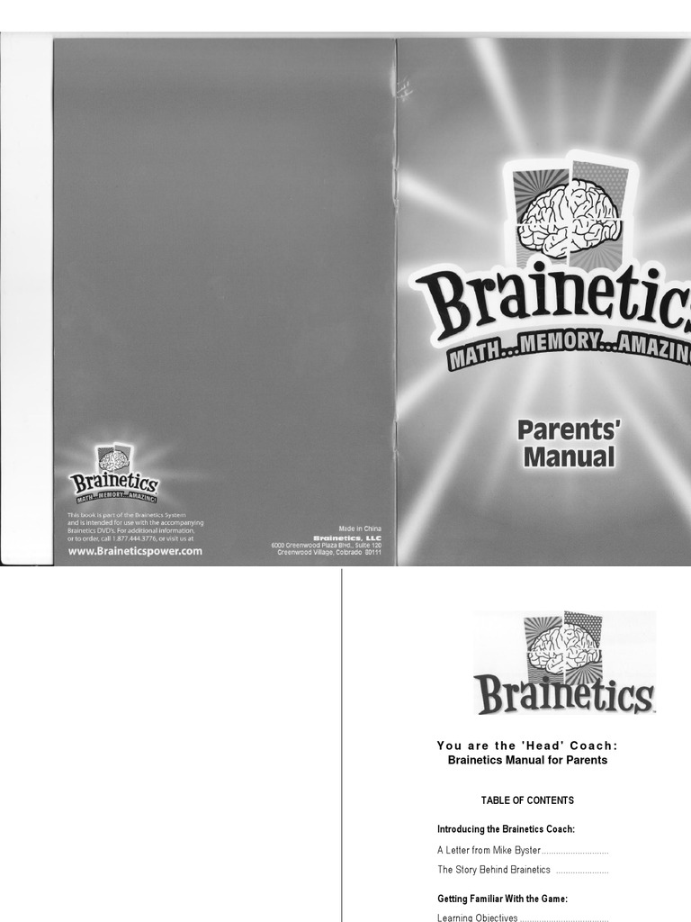 Brainetics Guide for Parents by Mike Byster | PDF | Memory | Learning