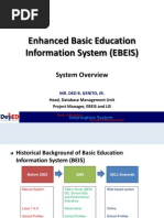 EBEIS Overview & General Workflow Process