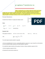 Mathcad - Example of Using Laplace Transforms To Solve An ODE