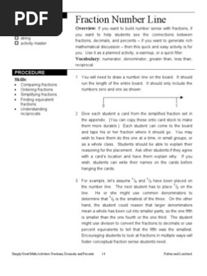 Fraction Number Line