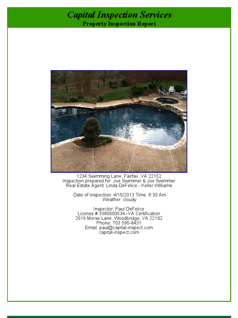 Duffy Pool Report | PDF | Swimming Pool | Nature