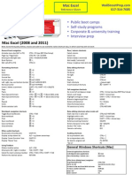 Excel Mac Shortcuts