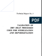 Tech Report #3 Validation of Dry Heat Processes Used for Sterilization and Depyrogenation