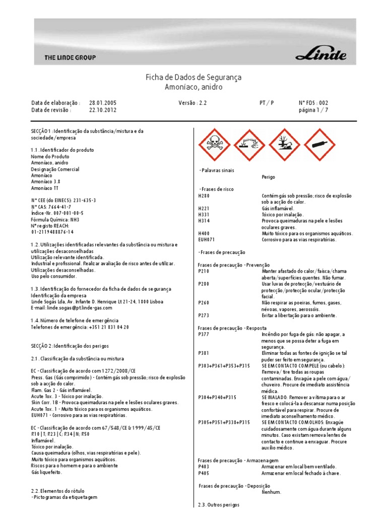 Os Seguintes Dados Referem Se A Decomposicao Da Amonia