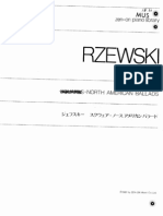 Rzewski (1938-) North American Ballades No.1 and No.2 PDF
