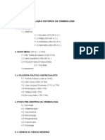 Ponto 2 - Evolução Histórica Da Criminologia