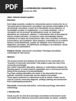 Lapalma El Escenario de La Intervención Comunitaria