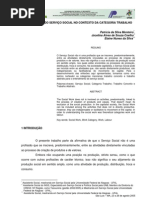 UMA ANÁLISE DO SERVIÇO SOCIAL NO CONTEXTO DA CATEGORIA TRABALHO