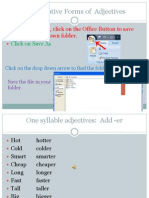 Comparative Forms of Adjectives Guide