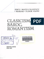 Clasicism, Romantism, Baroc