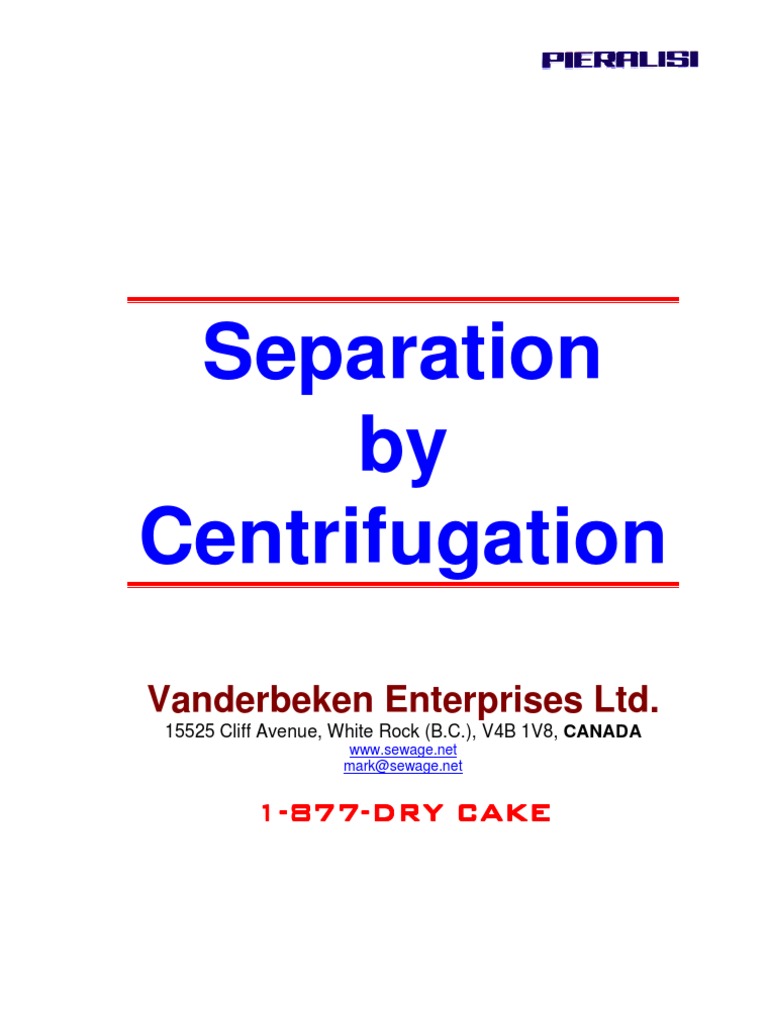 Decanter Centrifuge Operation Guide | PDF | Chromatography | Speed