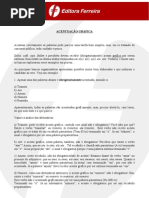 Acentuação gráfica e Ortografia