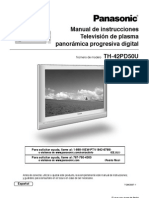 Manual Televisor Panasonic TH42PD50U