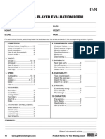 (1.5) Football Player Evaluation Form: 18 Football Forms For The Winning Coach