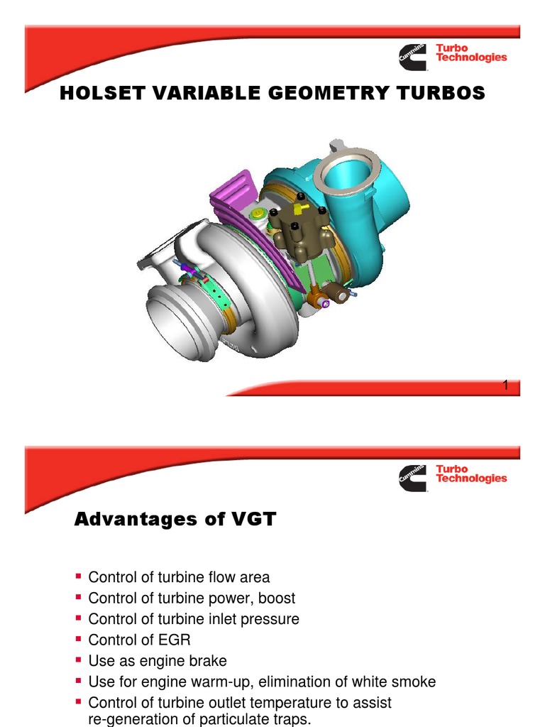 Holset VGT Turbocharger Overview | PDF