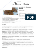 Barrinha de Chocolate Caseira Do Joaquim Lopes - Doces e Sobremesas - Mais Você - Receitas