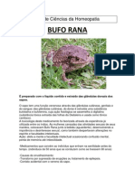 Bufo Rana - Trabalho Homeopatia