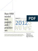 Ibps RRB Model and Practice Set Papers