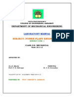 Power Plant Engg Lab Manual Be