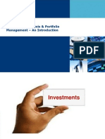Introduction to Investment Analysis & Portfolio Management