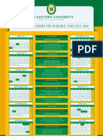 FEU Collegiate Calendar 2013-2014