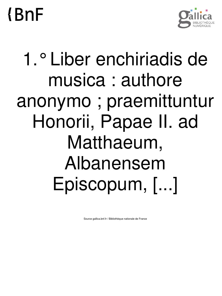 Musica Enchiriadis Droit statutaire Propriété intellectuelle