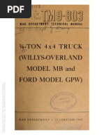 Download TM 9-803 WILLYS-OVERLAND MODEL MB AND FORD GPW 1944 by Advocate SN151678982 doc pdf