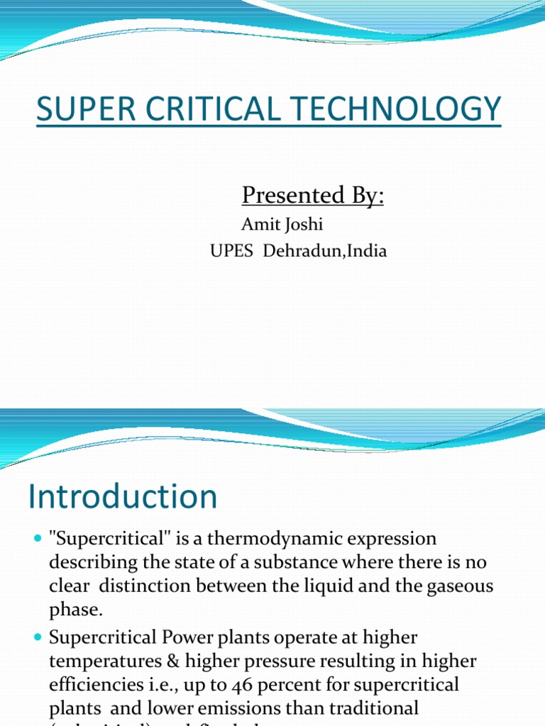 Supercritical Boiler Technology Overview | PDF | Boiler | Steam