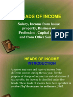 Heads of Income