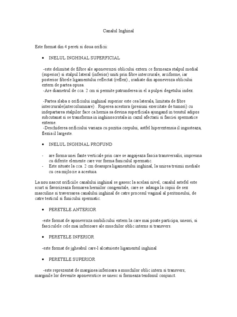 Canalul Inghinal | PDF