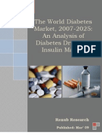 The World Diabetes Market, 2007-2025: An Analysis of Diabetes Drug and Insulin Market
