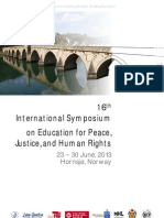 16th International Symposium On Education For Peace, Justice, and Human Rights
