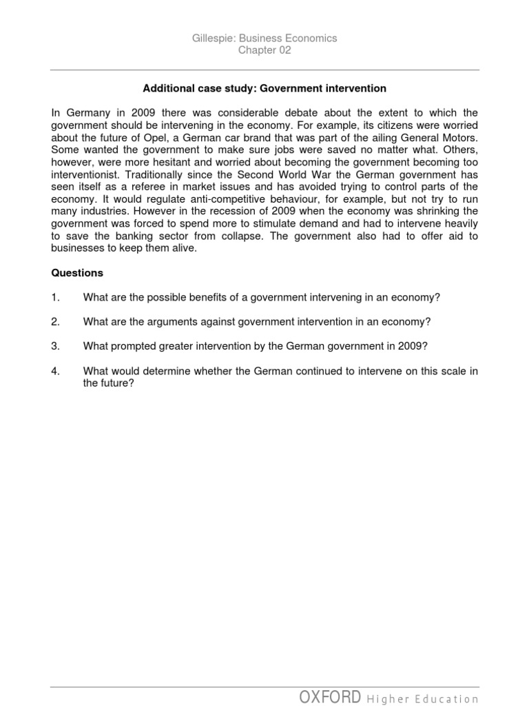 Simple economic case analysis example image