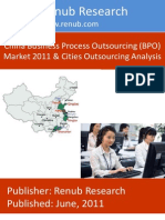 Renub Research: China Business Process Outsourcing (BPO) Market 2011 & Cities Outsourcing Analysis