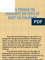 Paraan NG Pagsupo NG Peste o Sakit NG Halaman.