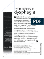 How - . - I Train Others in Dysphagia.