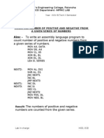 Counting Number of Positive and Negative From A Given Series of Numbers