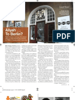 Aliyah Le Berlin- Baltimore Jewish Times & Washington Jewish Week Coverage