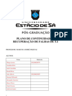 Plano de Continuidade - Segurança Dos Pés