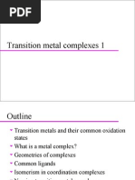 Transition Metal Complexes