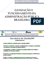 Semana Orcamentaria Federal - Organizacao e Funcionamento Da Administracao Publica - Atualizada - 20-08-2009