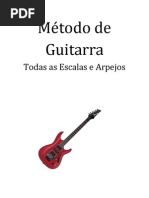 Metodo de Guitarra, Todas as Escalas e Arpegios Pt