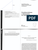 Presidencialismo y Democracia en América Latina: Revisión de Los Términos Del Debate