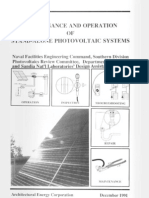 Maintenance and Operation of StandAlone Photovoltaic Systems