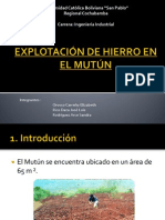 Explotación de Hierro en El Mutún