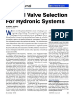control valve selection