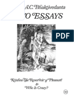 148988577 TWO ESSAYS Krishna the Reservoir of Pleasure Who is Crazy Book SCAN