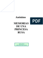 Anonimo - Memorias de Una Princesa Rusa